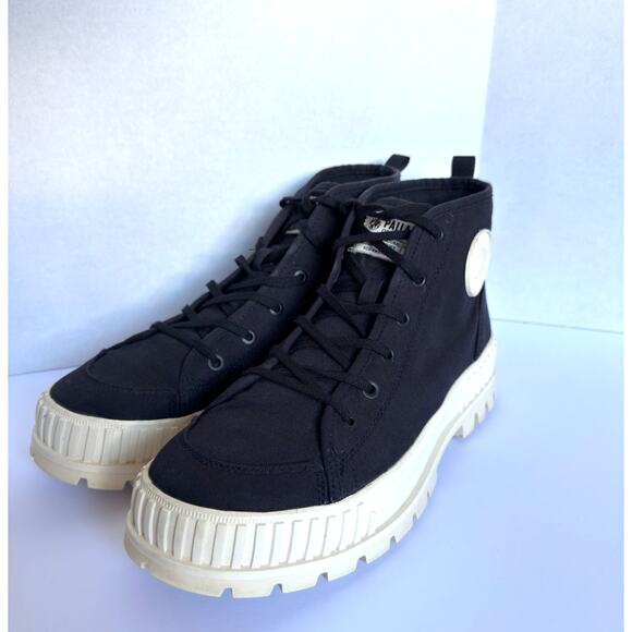 Palladium Pallashock Organic 2 Platform Black High Top Y2K Preppy M 11 W 12.5 - Picture 6 of 12